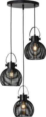 Produktbild von Brilliant Lampe Pendellampe Pendelleuchte Pendel Leuchte 3 flg. schwarz 85493/06