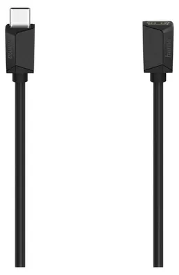 Produktbild von Hama 00200647, 0,5 m, USB C, USB C, USB 3.2 Gen 1 (3.1 Gen 1), 5 Gbit/s, Schwarz