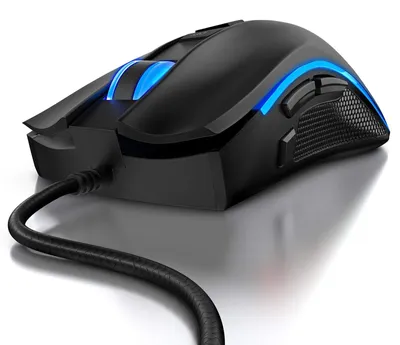 Produktbild von TITANWOLF Gaming Maus 12400 DPI mit RGB Beleuchtung 8 programmierbare Tasten Ergonomisches Design für ióptimalen Spielkomfort