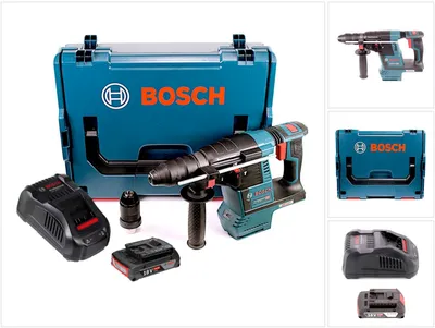 Image de Bosch GBH 18V-26 F Marteau perforateur sans fil 18V 2,6J brushless SDS plus + 1x batterie 2,0Ah + chargeur rapide + L-Boxx