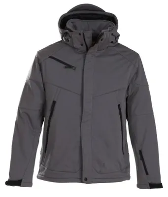 Imagen del producto de Chaqueta softshell "Skeleton" uni para hombre/mujer, modelo ET218 (XXL), color gris acero