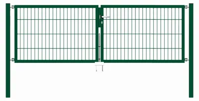 Zdjęcie produktu dla Alberts 648152 Podwójna bramka Flexo z akcesoriami, zielona, szerokość 250 cm, wysokość 80 cm