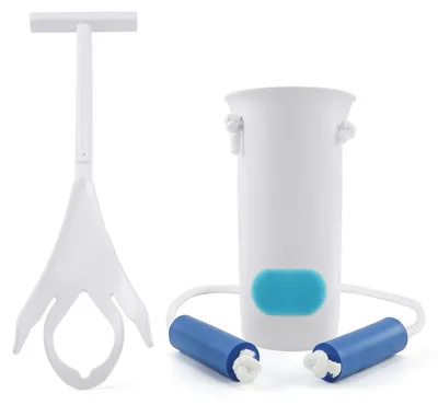 Produktbild von Sockenanziehhilfe, 2-teiliges Set, blau