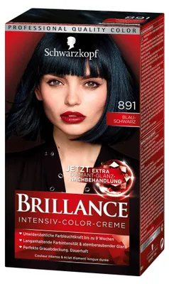 Produktbild von SCHWARZKOPF BRILLANCE Intensiv-Color-Creme 891 Blau-Schwarz  Stufe 3 143ml
