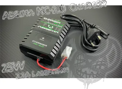 Produktbild von Ladegerät NC-2.0 für NiMH-Akkus, 25W, MCU-Lademanagement, Tamiya-Stecker, LED-Anzeige, 90x65x35mm