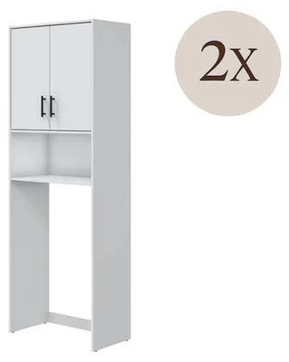 Produktbild von Delebio - Waschraummöbel-Set, Weiß, 4 Regale
