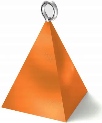 Immagine prodotto di PIRAMIDE peso per palloncini ad elio ARANCIONE compleanno 70g