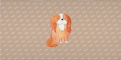 Produktbild von Mr. & Mrs. Panda Handtuch Hund Cavalier King Charles Spaniel - Hundeglück - Geschenk, Cockerspaniel, kleines, Sprüche, Spruch, Schlappohren, Flauschtuch, gesichtstuch