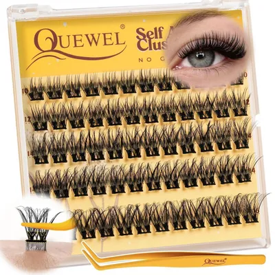 Productafbeelding van Zelfklevende wimpers, 60 stuks, 10-16 mm, zonder lijm, model MJ01