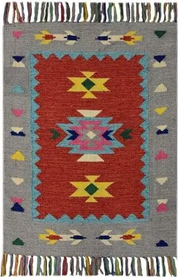 Immagine prodotto di Kelim Country moderno 368 rosso (60x200 cm)