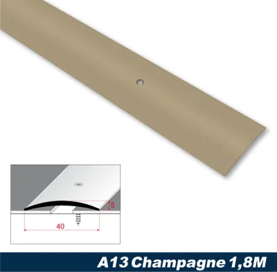 Produktbild von Effector Übergangsprofile aus eloxiertem Aluminium - Übergangsschiene Bodenleiste - (1,8 Meter Champagne) Übergangsschiene selbstklebend Deko
