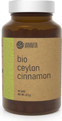 Zdjęcie produktu dla GymBeam - Organiczny cynamon cejloński - VanaVita 90 kapsułek