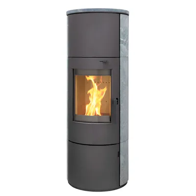 Produktbild von Thermia Kaminofen München XL Stahl gussgrau Speckstein