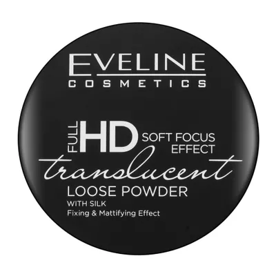 Obrázek produktu pro Eveline Cosmetics Full HD Soft Focus Loose Utrwalająco-matujący puder sypki z jedwabiem, 6 g