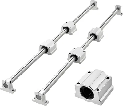 Immagine prodotto di Set di guide lineari - Guida lineare SFC25 - 2 guide da 100 cm - 4 blocchi di scorrimento - Per CNC, fresatrici e macchine per incisione