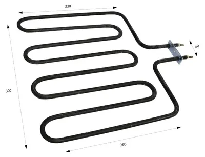 Saunaheizelement 2 kW 230 V 260x300x330 mm
