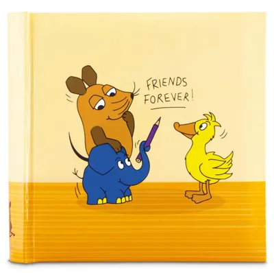 Obrázok produktu pre Album Hama "Die Maus", pamätné album s 100 stranami, pre 200 fotografií formátu 10x15 cm – oranžová farba, rozmer 10x15 cm