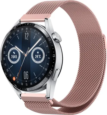 Produktbild von Strap-it Huawei Watch GT 3 46mm Milanaiseband (Pink)