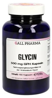 Obrázok produktu pre Glycín 500 mg Gph Capsules 180 kapsúl