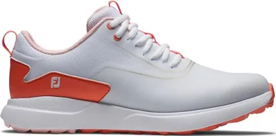 Produktbild von Footjoy Performa Damen-Golfschuhe, weiß und orange
