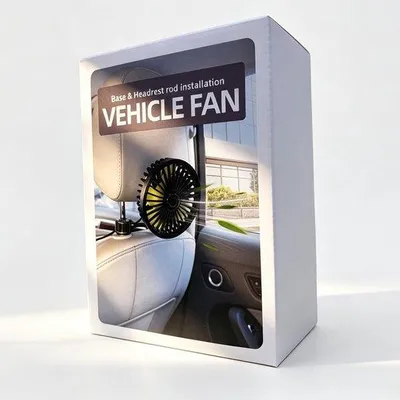 Produktbild von USB-Autoventilator für Auto, Camper, hinterer Beifahrersitz, oplaadbaar über USB, 12V-Antrieb