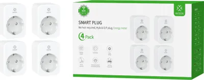 Obrázek produktu pro R6118 4-Pack - Chytrá zásuvka s časovým spínačem a měřičem spotřeby - spolupracuje s Alexou a Google Assistantem