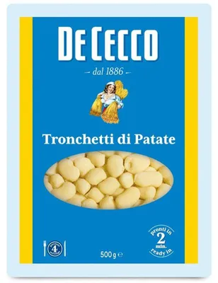 Produktbild von De Cecco Tronchetti di Patate 500g – Knusprige Kartoffelstangen, italienisch
