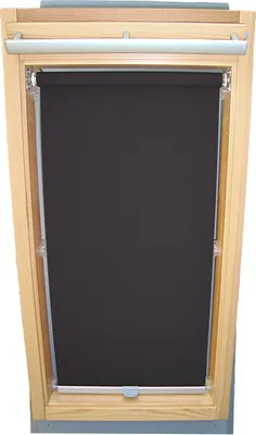 Produktbild von Rollo für VELUX Dachfenster Sichtschutz mit Haltekrallen GGL/GPL/GHL - 102 - dunkelgrau