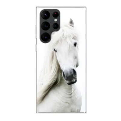 Produktbild von MuchoWow® Handyhülle Schutzhülle Hülle für Samsung Galaxy S22 Ultra Pferde - Nutztiere - Mähnen Silikon Softcase Handy Hülle - Abbildung