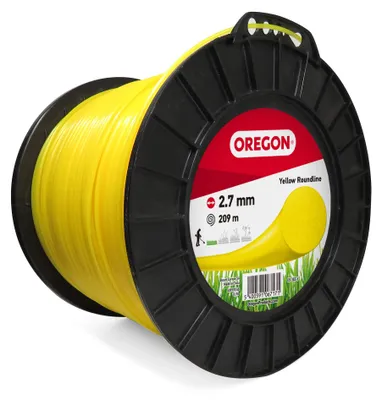 Produktbild von Oregon Runder Mähfaden 2.7mm Gelb für hohes Gras Unkraut Rasen Profi-Nylon