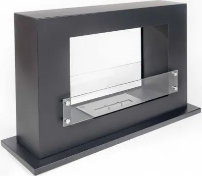 Produktbild von LILIMO Bodenkamin BOLOGNA AF15BL Fire Pit Feuertisch für Drinnen -Ethanol 100 x 62,5 x 30cm