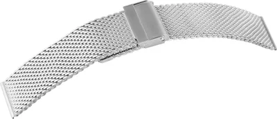Produktbild von Milanese-Uhrenarmband, silberfarben, 18 mm - 24 mm