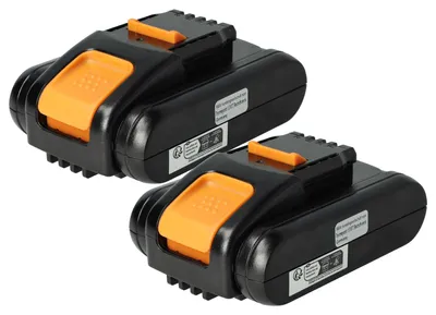 Produktbild von vhbw 2x Akku kompatibel mit DeltaFox Grizzly 2040, 2020, 80001147, 80001146 Werkzeug (2000 mAh, Li-Ion, 20 V)