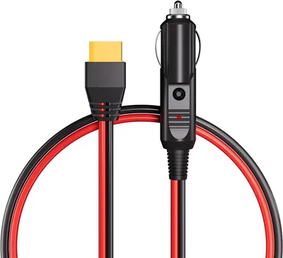 Produktbild von AFERIY Zigarettenanzünder zu XT90 1m Kabel Autoladegerät Stecker für Auto/LKW zu Solar Generator, 12/24V