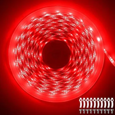 Obrázek produktu pro Flexibilní 10m červený LED pásek, vodotěsný