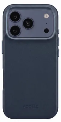Produktbild von Accezz MagSafe Leather Backcover iPhone 18 Pro Max / 17 Pro Max - Nightfall Blue, KI-generiertes Bild