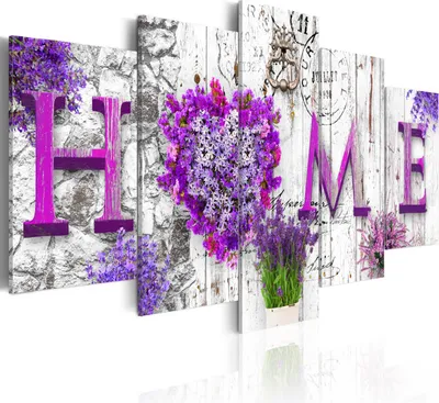 Produktbild von Modernes Wandbild 020115-79 (150x75) - 5 Teilig Bilder Fotografie auf Vlies Leinwand Foto Bild Dekoration Wand Bilder Kunstdruck Buddha Blumen