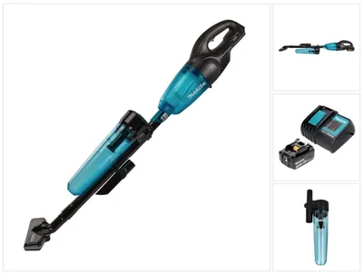 Produktbild von Makita DCL 180 SFCB Akku Staubsauger 18 V Schwarz + 1x Akku 3,0 Ah + Ladegerät + Zyklon Abscheidervorsatz