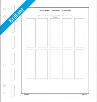 Produktbild von Schaubek 643RMV-3-5 Rollenmarken Deutschland (nassklebend) 10 Felder je 27,5 mm x 83 mm