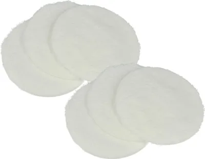 Produktbild von vhbw 6x Polierpad kompatibel mit Kärcher FP 202, PST 1000, FP 303, PST 222, FP 222 Saugbohner - Polierscheiben-Set für Parkett Weiß