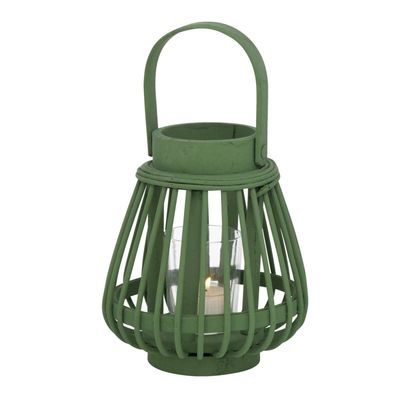Bambusowy lampion Ilvie, 16 cm, tealight