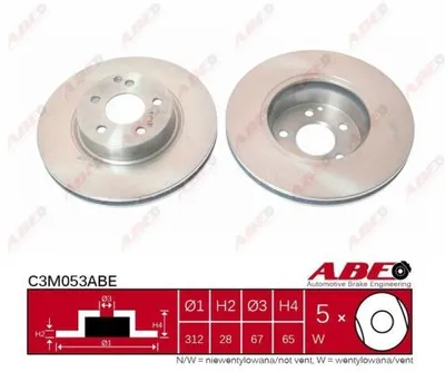 Produktbild von 2x ABE VORNE Bremsscheibe für SAAB 9-5 YS3E