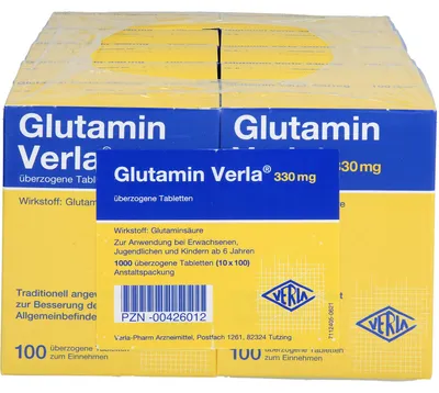 Produktbild von Glutamin Verla Tabletten , 1000 St. Tabletten