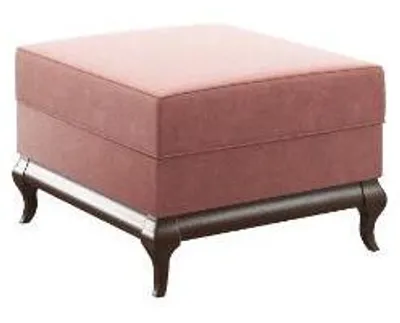 Obrázok produktu pre Stolička Square Ottoman Footstool 60 x 45 cm Designer Stool Pink New