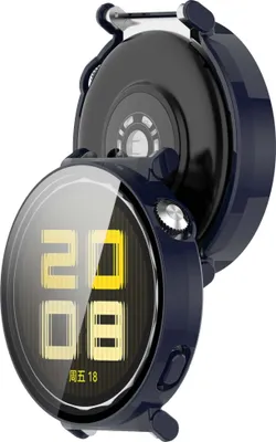 Produktbild von Schutzhülle mit Glas für Huawei Watch GT 5 41 mm, Bizon Case Watch Adamo, Blau