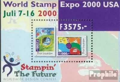 Produktbild von Briefmarken Suriname 2000 Mi Block79 (kompl.Ausg.) postfrisch Briefmarkenausstellung