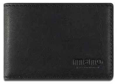 Produktbild von mano Leder Geldbörse Don Simon Mini Coin Wallet Black schwarz