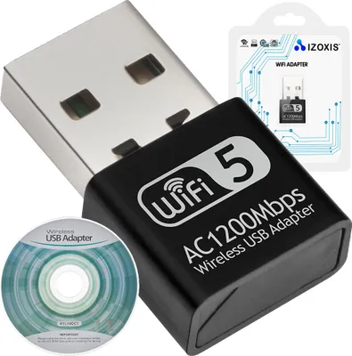 Image de Adaptateur WIFI vers USB 1200Mbps Izoxis 19181