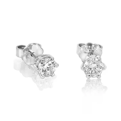 Produktbild von Brillant Diamant Ohrstecker 750/- Weißgold 18 Karat Gold 0,80 ct G/VS1