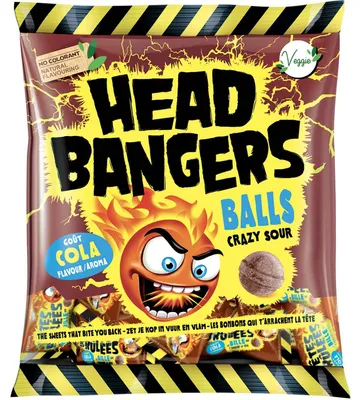 Produktbild von Head Bangers Balls Crazy Sour Cola 135g